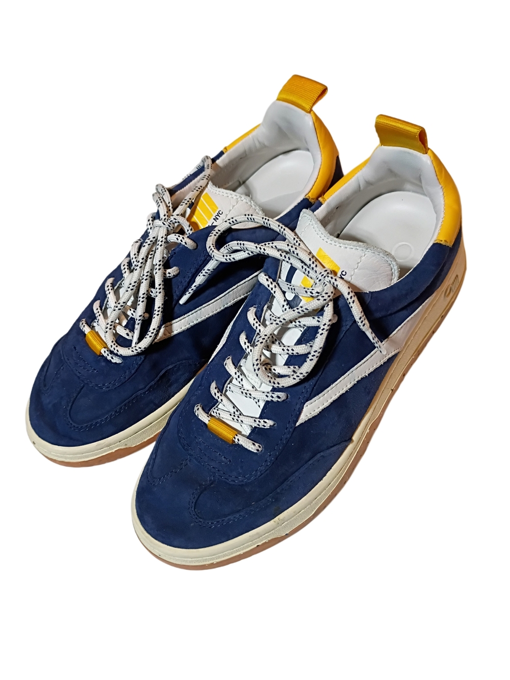 ONcept Panama Low Top Indigo Sneakers with White and Yellow Accents - Picture 6 of 6